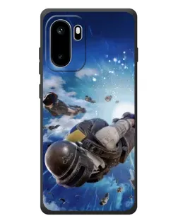 Чехол для OnePlus Ace 6 с картинкой «Десант PUBG — прыжок»