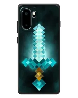 Чехол для OnePlus Ace 6 с картинкой «Алмазный меч неон»