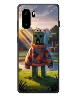 Чехол для OnePlus Ace 6 с картинкой «Крипер в свитере»