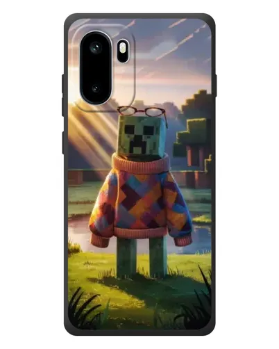 Чехол для OnePlus Ace 6 с картинкой «Крипер в свитере» Чехол для OnePlus Ace 6 с картинкой «Крипер в свитере»