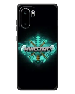 Чехол для OnePlus Ace 6 с картинкой «Minecraft Diamond лого»