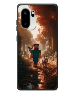 Чехол для OnePlus Ace 6 с картинкой «Стив в лесу»