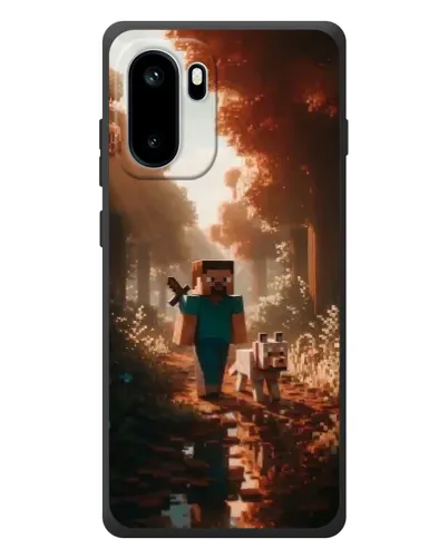 Чехол для OnePlus Ace 6 с картинкой «Стив в лесу» Чехол для OnePlus Ace 6 с картинкой «Стив в лесу»