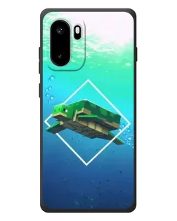 Чехол для OnePlus Ace 6 с картинкой «Черепаха Minecraft»