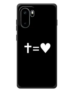 Чохол для OnePlus Ace 6 з картинкою «Хрест та Серце»