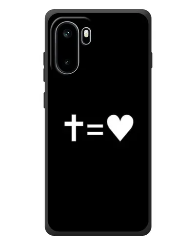 Чохол для OnePlus Ace 6 з картинкою «Хрест та Серце»