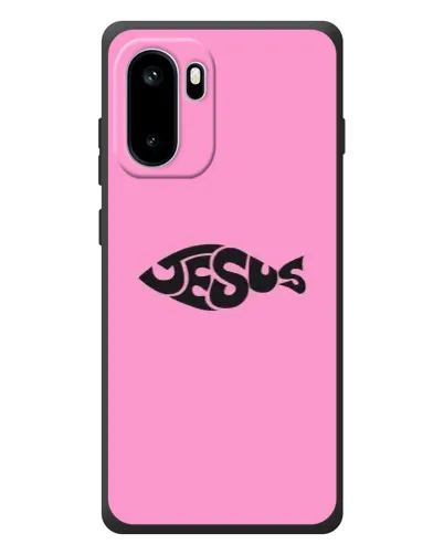Чохол для OnePlus Ace 6 з картинкою «Рожевий символ Jesus»