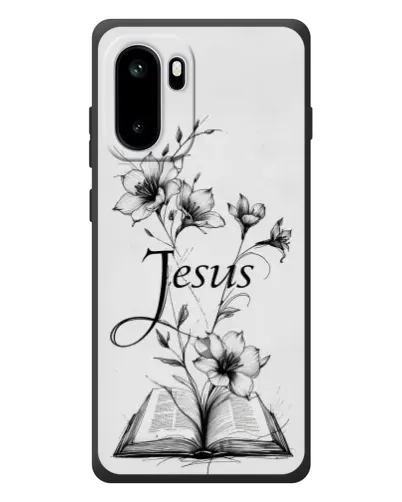 Чохол для OnePlus Ace 6 з картинкою «Квіти та Біблія»