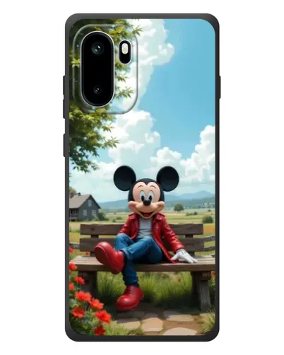 Чехол для OnePlus Ace 6 с картинкой «Микки на скамейке» Чехол для OnePlus Ace 6 с картинкой «Микки на скамейке»