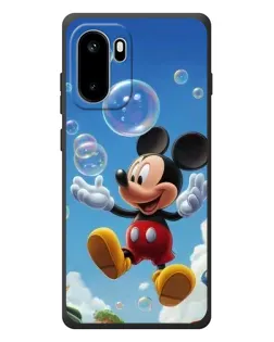 Чехол для OnePlus Ace 6 с картинкой «Mickey и мыльные пузыри»