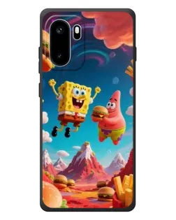 Чехол для OnePlus Ace 6 с картинкой «Космический фастфуд»
