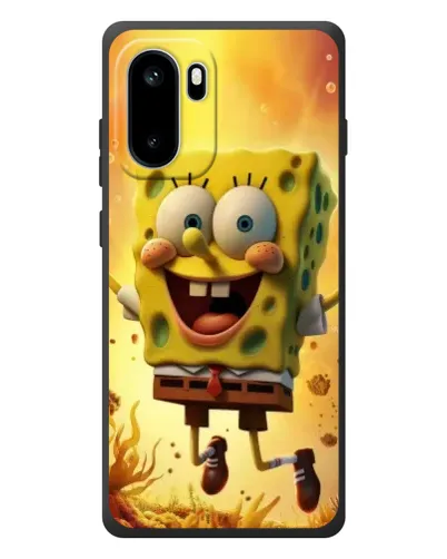 Чехол для OnePlus Ace 6 с картинкой «Губка Боб прыгает»