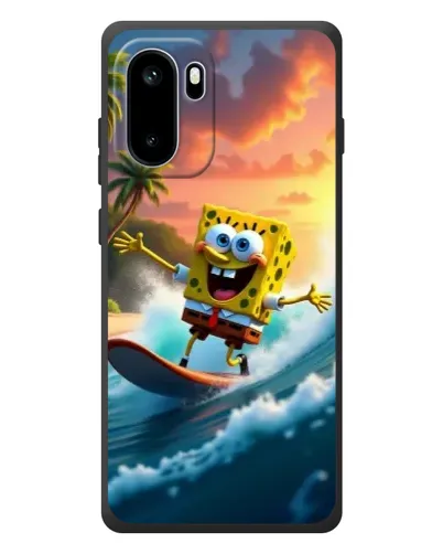 Чехол для OnePlus Ace 6 с картинкой «Губка Боб серфингист»