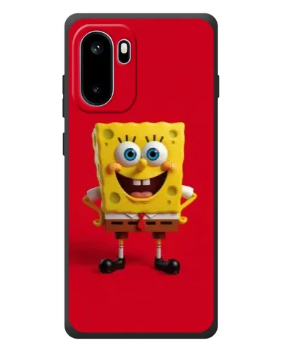Чехол для OnePlus Ace 6 с картинкой «Спанч Боб на красном»