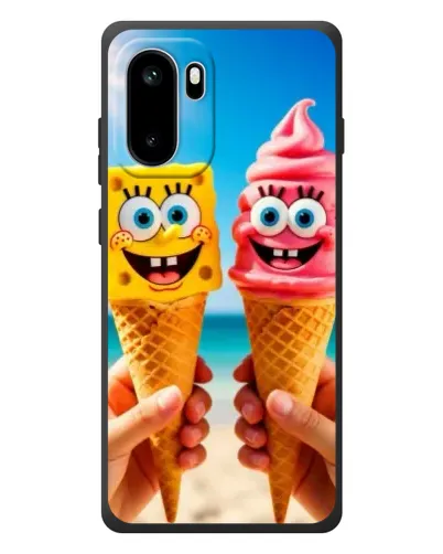 Чехол для OnePlus Ace 6 с картинкой «Спанч Боб мороженое»