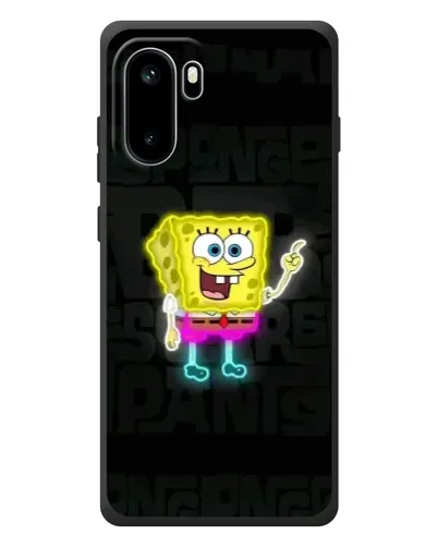 Чехол для OnePlus Ace 6 с картинкой «Неоновый Губка Боб»