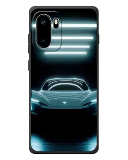 Чохол для OnePlus Ace 6 з картинкою «Tesla в неоні»