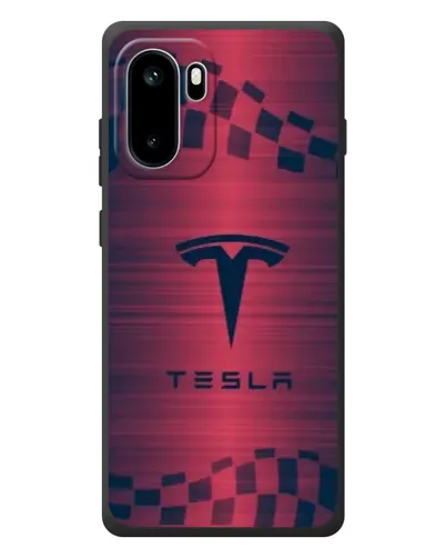 Чохол для OnePlus Ace 6 з картинкою «Тесла червоний карбон» Чохол для OnePlus Ace 6 з картинкою «Тесла червоний карбон»
