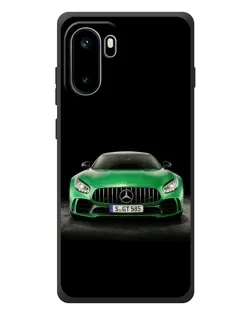 Чехол для OnePlus Ace 6 с картинкой «Mercedes — неоновый лого»