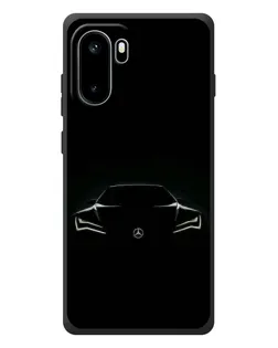 Чехол для OnePlus Ace 6 с картинкой «Mercedes — силуэт авто»