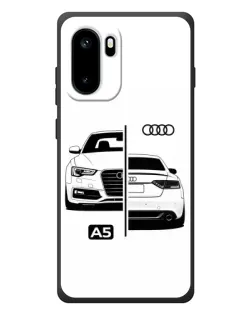 Чехол для OnePlus Ace 6 с картинкой «Audi — контрастный дизайн»