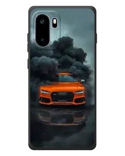 Чехол для OnePlus Ace 6 с картинкой «Audi в облаках дыма»