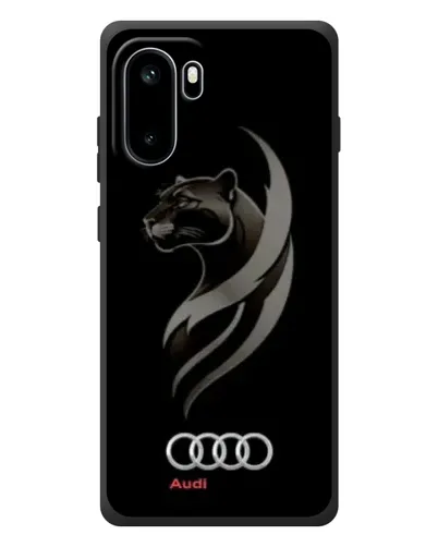 Чехол для OnePlus Ace 6 с картинкой «Графика — пантера и Audi»