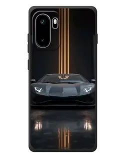 Чехол для OnePlus Ace 6 с картинкой «Lamborghini золотые линии»