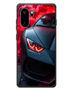 Чехол для OnePlus Ace 6 с картинкой «Lamborghini красное сияние»