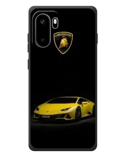 Чехол для OnePlus Ace 6 с картинкой «Lamborghini желтый акцент»