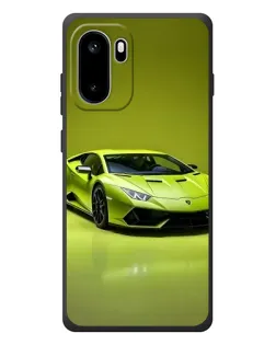 Чехол для OnePlus Ace 6 с картинкой «Салатовый Lamborghini Huracan»