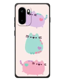 Чехол для OnePlus Ace 6 с картинкой «Pusheen трио»