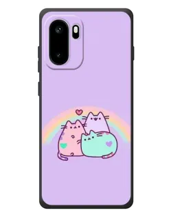 Чехол для OnePlus Ace 6 с картинкой «Радужные Пушины»