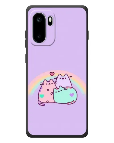 Чехол для OnePlus Ace 6 с картинкой «Радужные Пушины»