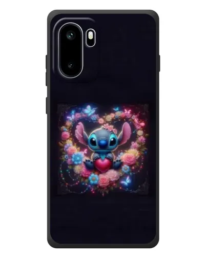 Чехол для OnePlus Ace 6 с картинкой «Stitch в цветах»