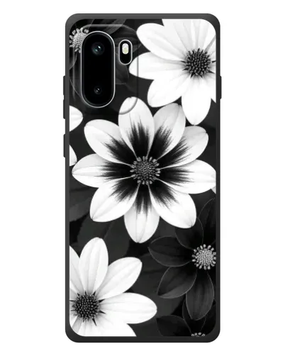Чохол для OnePlus Ace 6 з картинкою «Монохромні айстри»