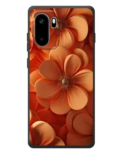 Чохол для OnePlus Ace 6 з картинкою «Помаранчева макро квітка»