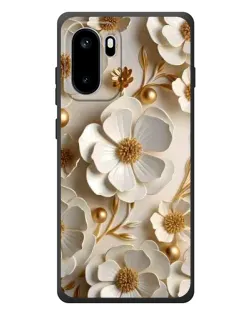Чохол для OnePlus Ace 6 з картинкою «Білі паперові квіти»