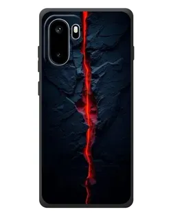 Чохол для OnePlus Ace 6 з картинкою «Червона лавова тріщина»