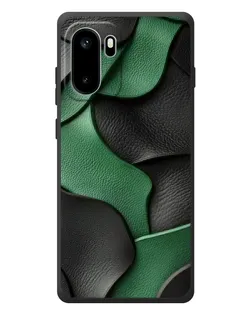 Чохол для OnePlus Ace 6 з картинкою «Зелені шкіряні хвилі»