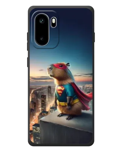 Чехол для OnePlus Ace 6 с картинкой «Капи-мен супергерой»