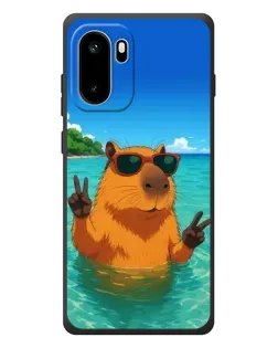 Чехол для OnePlus Ace 6 с картинкой «Морская капибара»