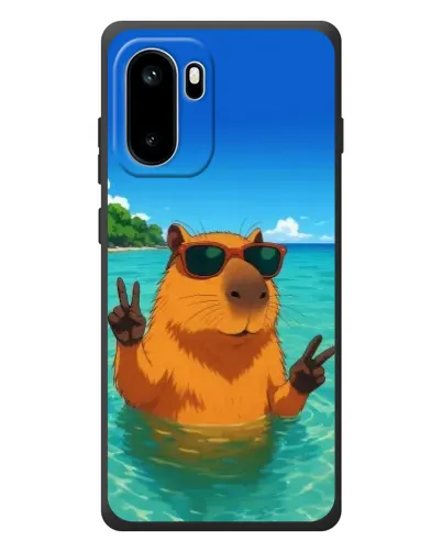 Чехол для OnePlus Ace 6 с картинкой «Морская капибара»