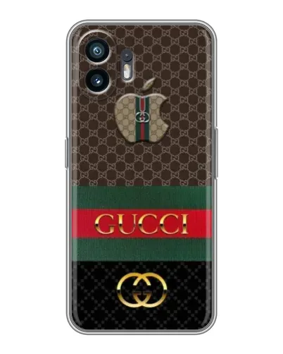 Чехол для OnePlus Ace 6T с картинкой «Gucci — брендированный десерт»