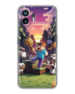 Чехол для OnePlus Ace 6T с картинкой «Стив на ферме» Чехол для OnePlus Ace 6T с картинкой «Стив на ферме»