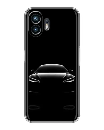 Чохол для OnePlus Ace 6T з картинкою «Силует Tesla Night»