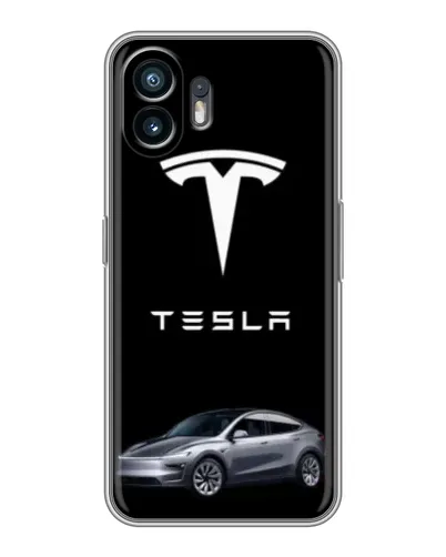 Чохол для OnePlus Ace 6T з картинкою «Tesla Model Y»