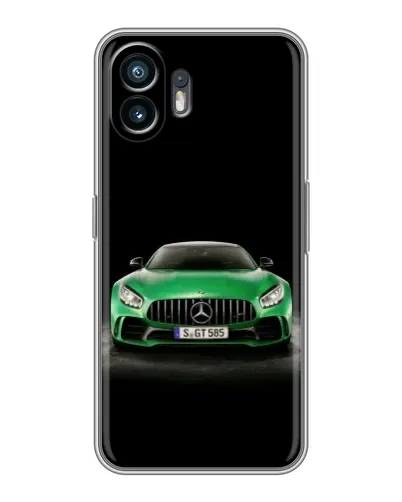 Чехол для OnePlus Ace 6T с картинкой «Mercedes — неоновый лого»