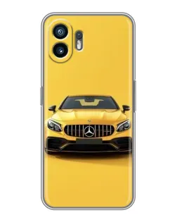 Чехол для OnePlus Ace 6T с картинкой «Желтый Mercedes GT»