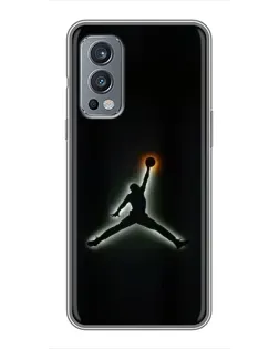 Чохол для OnePlus Nord 2 з картинкою «Jordan Gradient Logo»